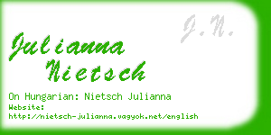 julianna nietsch business card